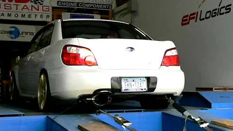 400 WHP 2007 wrx w/ external waste gate doing a dyno pull
