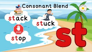 Consonant Blends | "ST" Words | Phonics Lesson for Kids