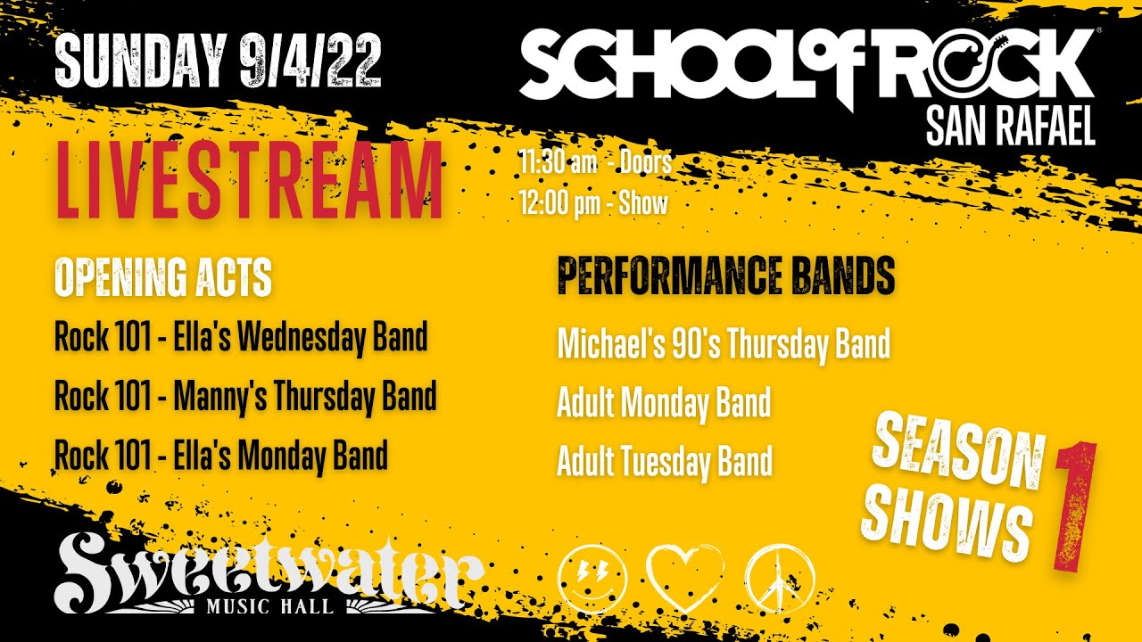 School Of Rock Rock 101 Performance Livestream from Sweetwater Music