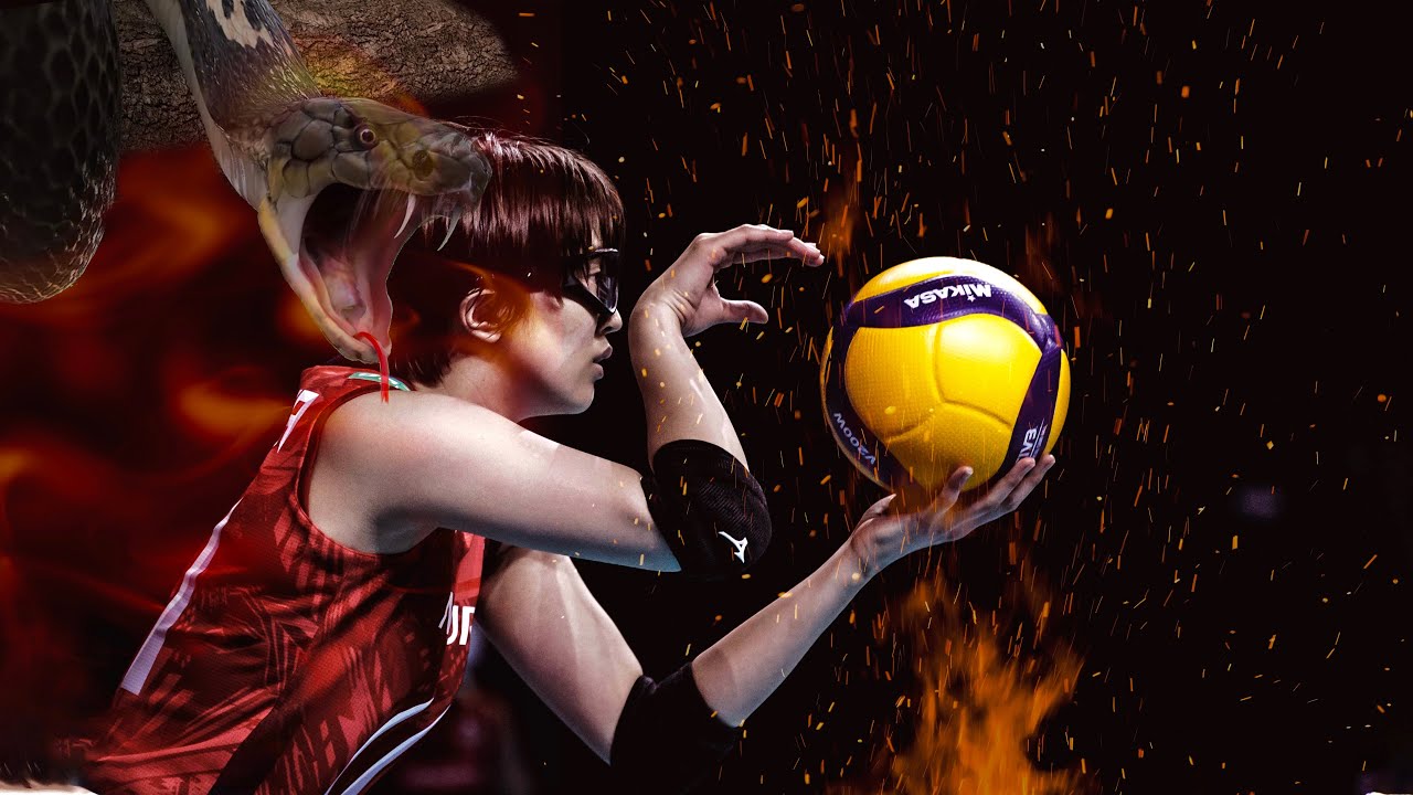 Cobra Style Serve by Yurie Nabeya | Craziest Serve in Volleyball