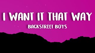 Backstreet Boys - I Want It That Way Resimi