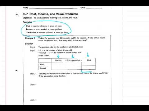 Problem Solving Using Charts