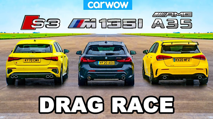 Audi S3 v BMW M135i v AMG A35 - DRAG RACE