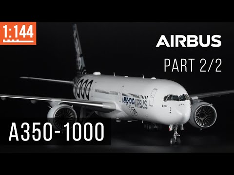 EN SUB] Airbus A350-1000 XWB (Part 2/2) Airplane model paint