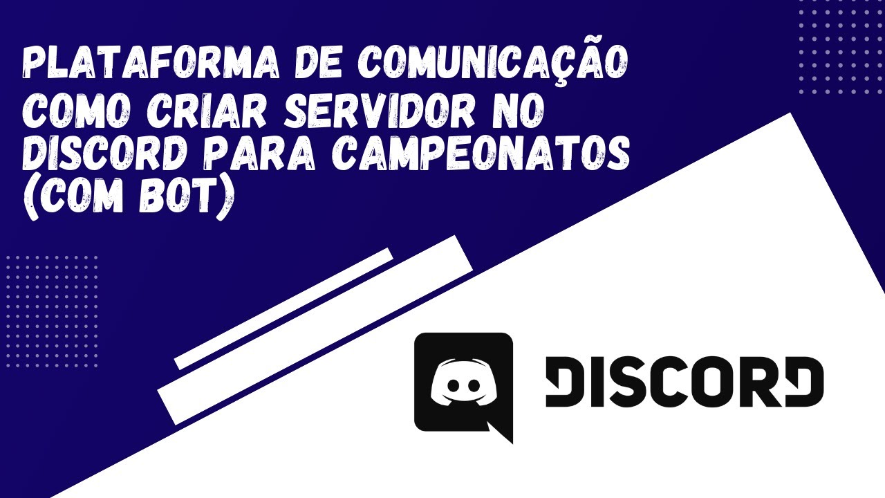 COMO CRIAR SERVIDOR NO DISCORD PARA CAMPEONATOS (COM BOT) 