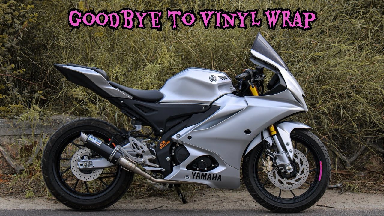 Wrap R15m Which is better Vinyl Wrap or Spray paint ? YZF R15M 2023|| - YouTube