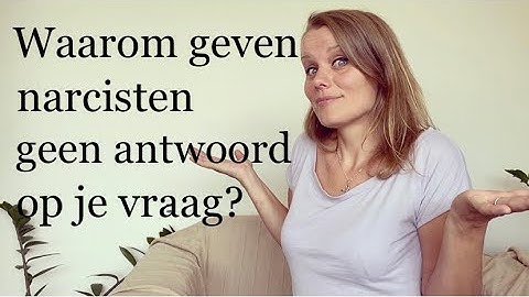 Waarom geven narcisten geen antwoord op je vraag?