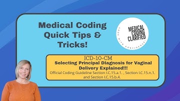 ICD 10 CM Selection of Principal diagnosis for vaginal delivery!!!