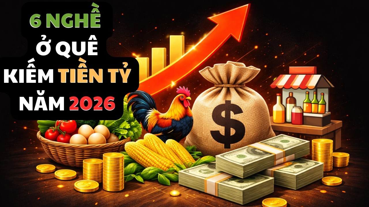 6 Nghề Ở Quê Có Thể Kiếm Tiền Tỉ Năm 2026 | Ít Vốn Nhưng Lãi Lớn