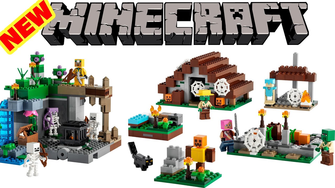 LEGO The Abandoned Village (21190) and The Skeleton Dungeon (21189
