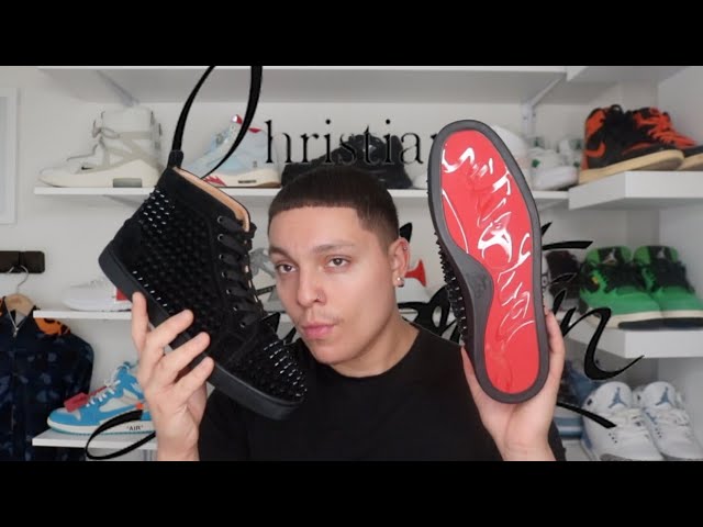 Christian Louboutin Louis Allover Spikes High Top Sneaker (Men)