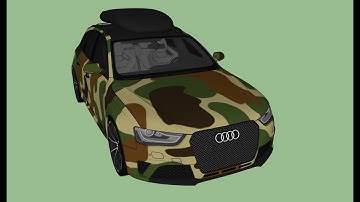 Google Sketchup Tutorial: How To Paint Car With Textures