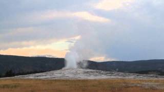 Old Faithful Eruption - Yellowstone National Park