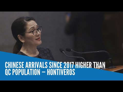 Chinese arrivals since 2017 higher than QC population — Hontiveros