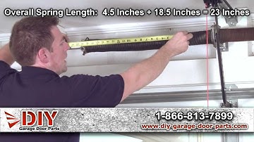 How To Measure Garage Door Torsion Springs