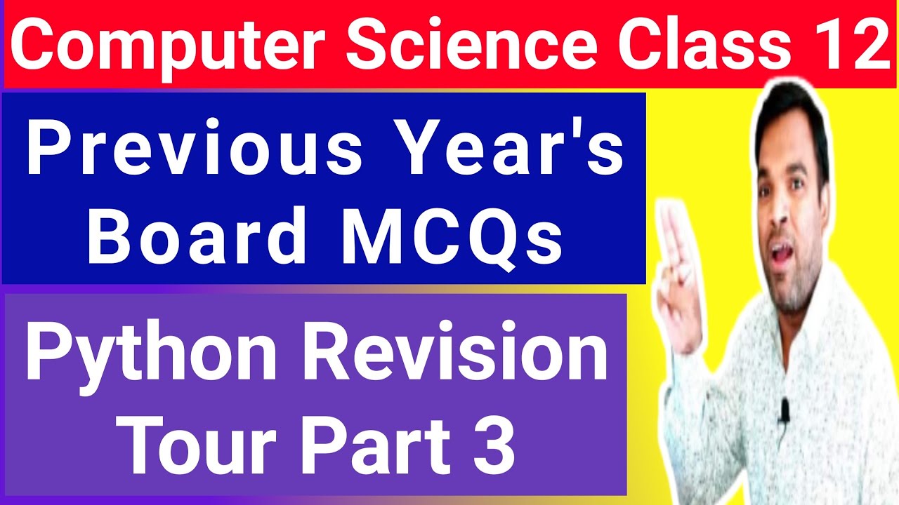 python revision tour mcq class 12