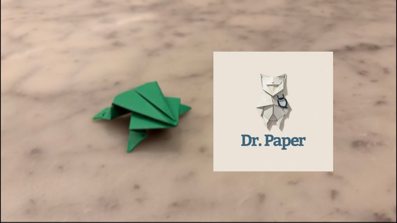 How to fold a Origami Frog 