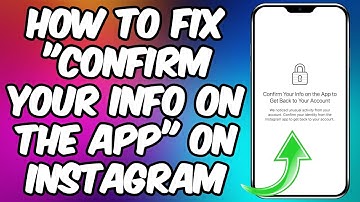 How To Fix Confirm Your Info on the App On Instagram | Confirm Your Info On The App Problem Solve
