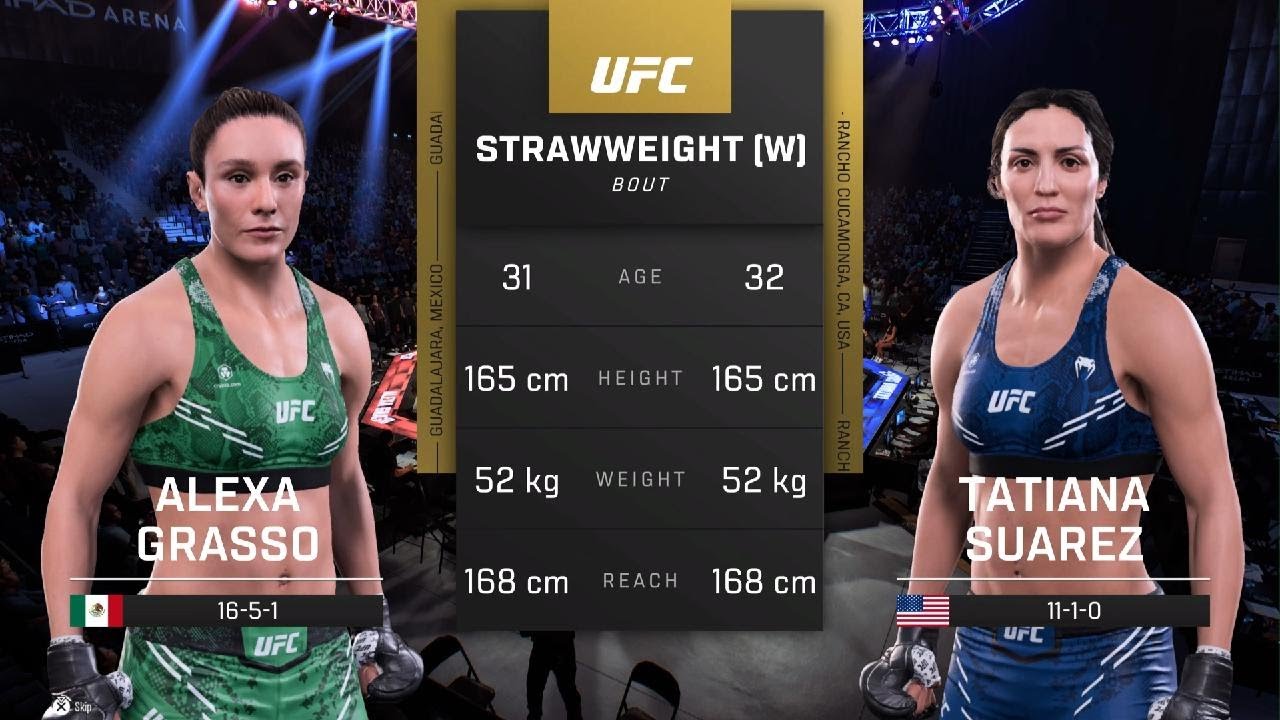 EA SPORTS UFC 5 - Alex Grasso Vs Tatiana Suarez - YouTube
