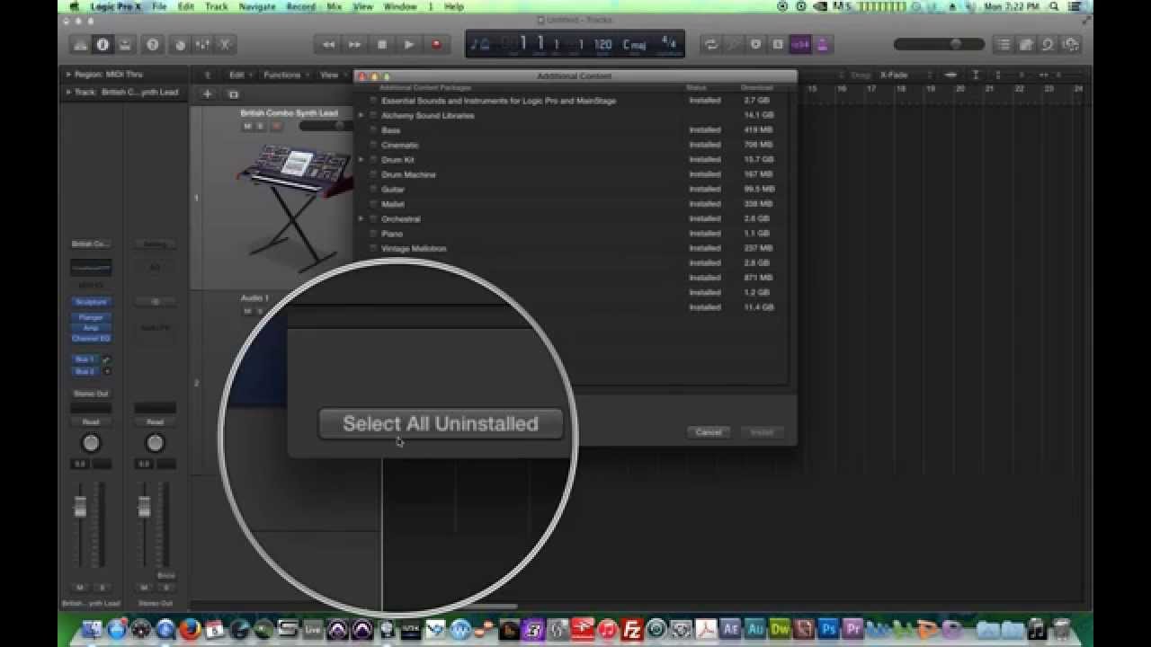 logic pro x additional content download