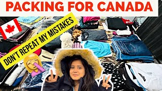 🇨🇦 WHAT TO PACK FOR CANADA | WINTER +Summer Edition| Student| Detailed List| That Perfect Journey