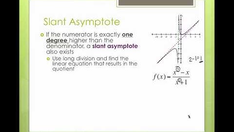 Lesson 2.6 Rational Functions - Asymptotes