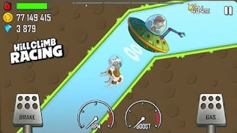 Hill Climb Racing 1 - New Vehicle UFO 👽👾 Walkthrough Game Android GamePlay #viral #desigamer 