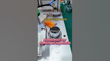 Brushless rotor dispensing and magnetization,Rotor dispensing and magnetic steel insertion machine.