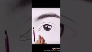 تعلم رسم العين روعة ?