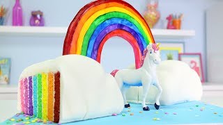 My new second channel: http://bit.ly/sweetersideyt forget starbucks
unicorn frappes, this gravity defying (sort of) triple rainbow cake
will blow your mind.....