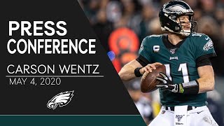 Carson wentz talks becoming a father, jalen hurts, & more | eagles
press conference