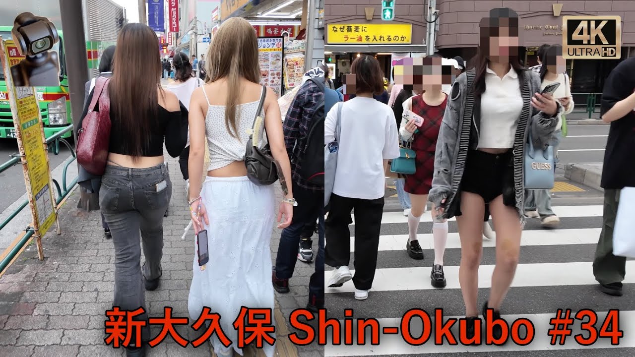 4K Tokyo walk】新大久保 Shin-Okubo #34 東京散歩 - YouTube