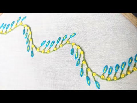 Easy Border Design using Basic Stitches (Hand Embroidery Work) - YouTube