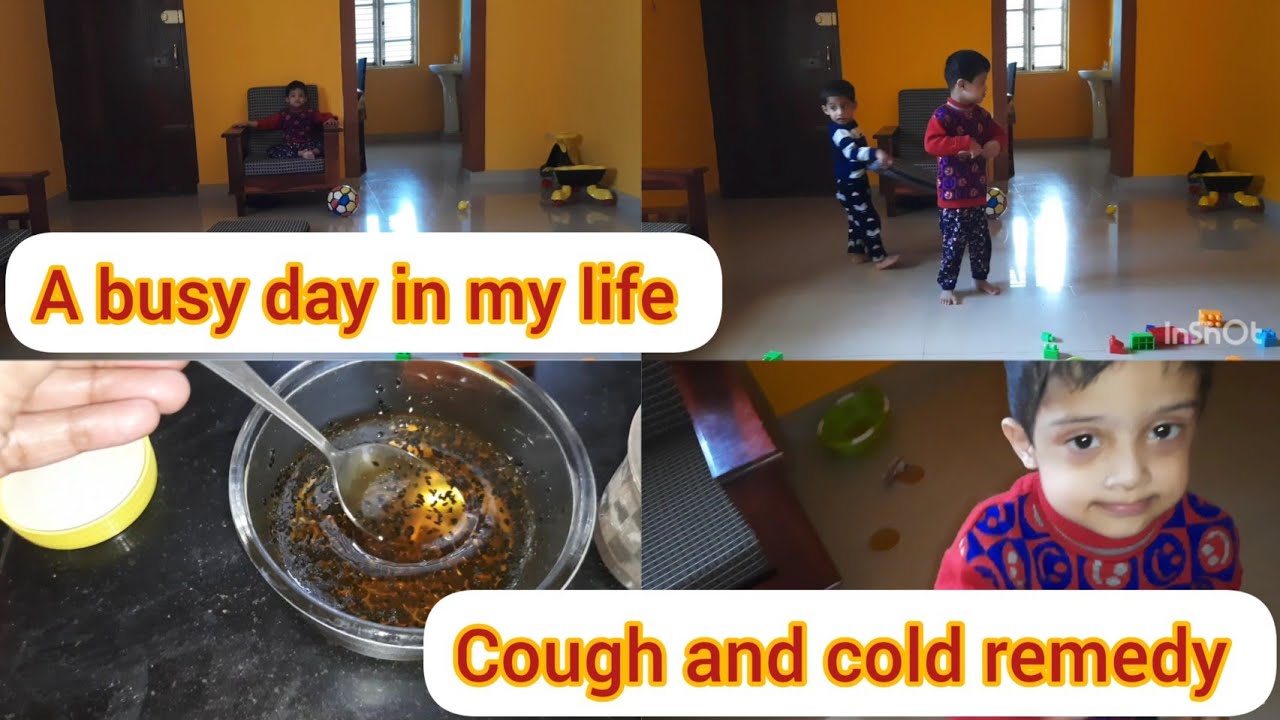 vlog 73🔥 A busy day in my life breakfast lunch ideas for kids cough and cold remedy 