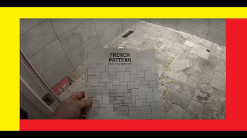 Floor Install French Pattern Travertine (Bathroom Renovation Part 3)