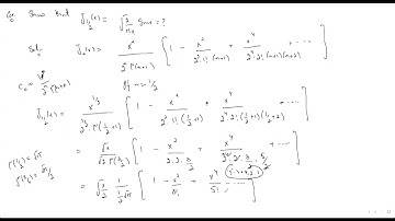 Bessel function (Problems)