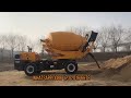 22m3 per hour self loading concrete mixer truck to Australia