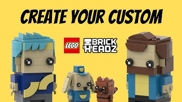 How to create custom LEGO Brickheadz with Bricklink Studio? | Ninja, Ibai & Dog Man