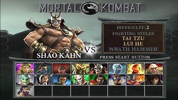 SHAO KAHN "Max Difficulty" - Ultimate Mortal Kombat Deception