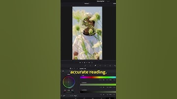 How to use a Waveform Monitor pt. 3  #davinciresolve #colourcorrection #cinematography #shorts