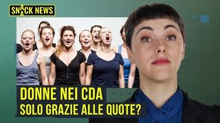 In Italia più donne nei cda, ma di chi è il merito? | Snack News screenshot 3