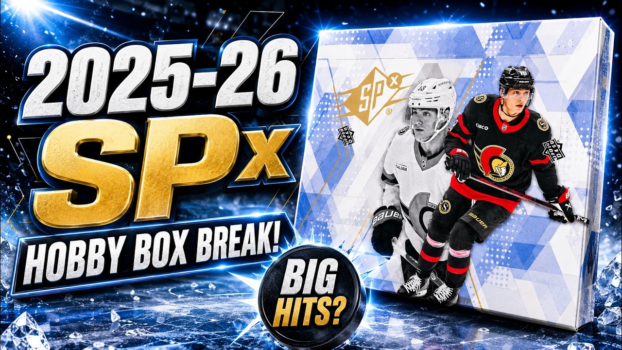 TOP ROOKIE! 2025-26 UPPER DECK SPX HOCKEY HOBBY BOX BREAK - YouTube