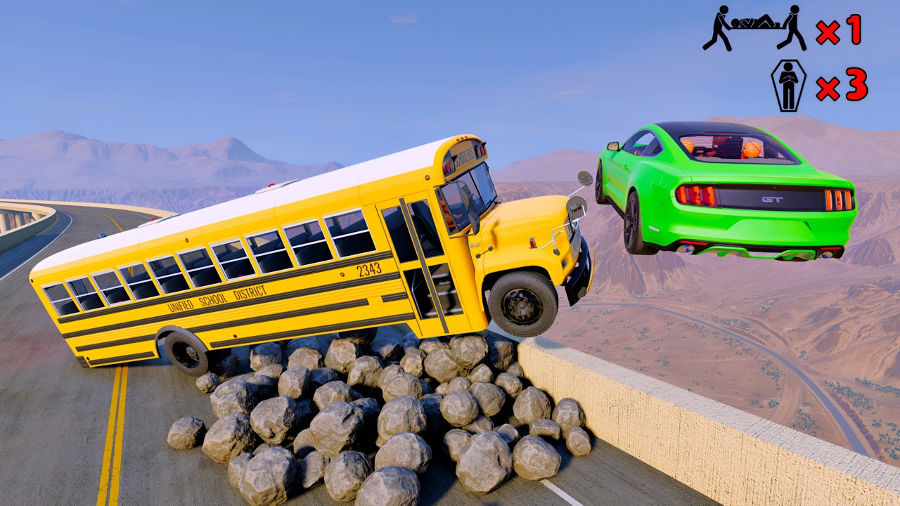 Realistic High-Speed Car Crashes in BeamNG.drive #9 | Ultra Detailed Crash Compilation