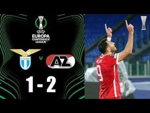 Lazio vs AZ Alkmaar 1 2 Highlights 2023 UEFA Europa Conference League All Goals