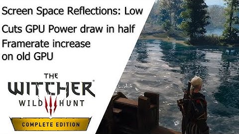 Witcher 3 Next-gen 4.04 Screen Space Reflections: Huge Performance Cost and Power Consumption