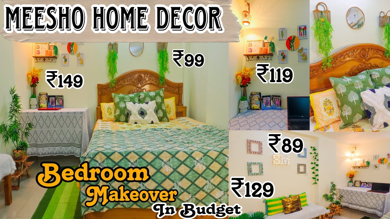 Huge Meesho Home Decor Bedroom Makeover in Budget / Cozy & Stylish 
