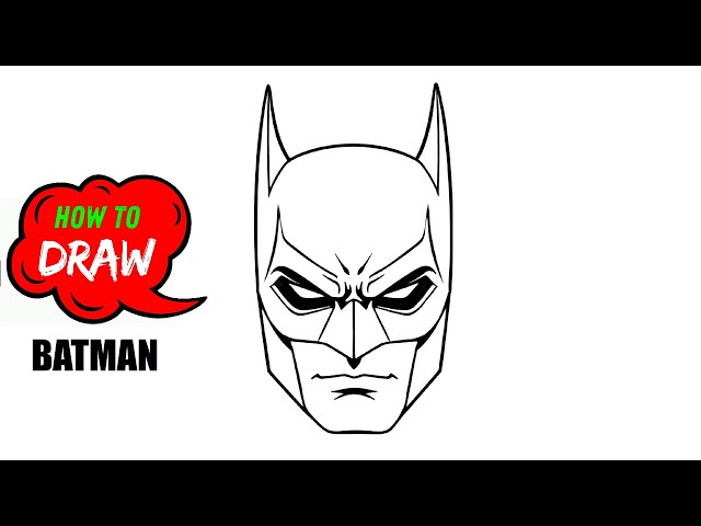 How to Draw Batman (Step-by-Step) for Beginners 🦇 - YouTube