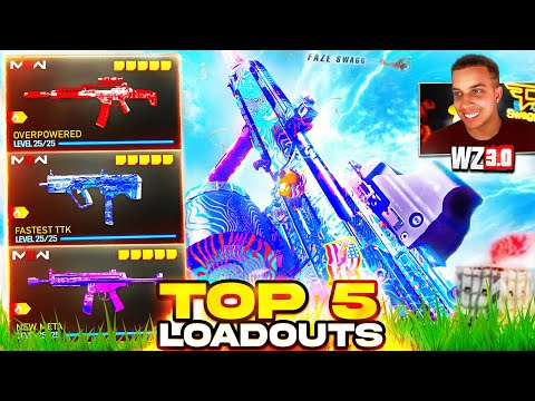 TOP 5 NEW META LOADOUTS in Warzone After Update! (Best Class Setups)