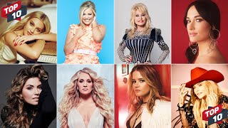 TOP 10: Most Streamed Female Solo Country Artists