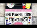 NEW Happy Planner Playful Icons Sticker Book Flip Through - Back to School Release 2021